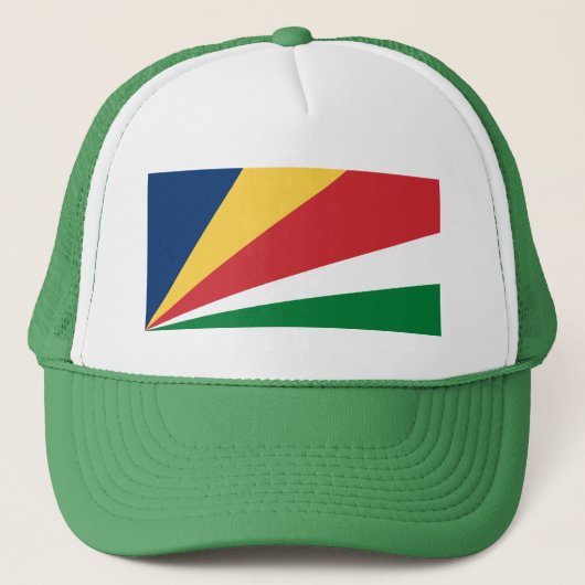 Seychelles Flag Trucker Pet (Voorkant)