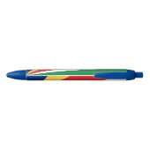 Seychelles Flag Zwarte Inkt Pen (Achterkant)
