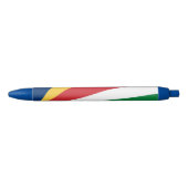 Seychelles Flag Zwarte Inkt Pen (Voorkant)