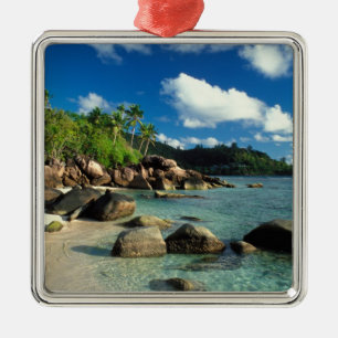 Seychelles, Mahe eiland, Anse Royale strand. 3 Metalen Ornament