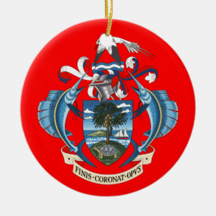 SEYCHELLES*- Ornament/Seychellen Ornement Keramisch Ornament