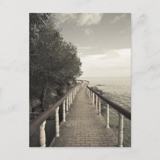 Seychelles, Praslin-eiland, Anse Bois de Rose, Briefkaart (Voorkant)