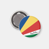 Seychelse vlag & Afrikaans - sport- en sportfans Magneet (Voorkant / Achterkant)