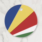 Seychelse vlag bedankjes labels (Achterkant)