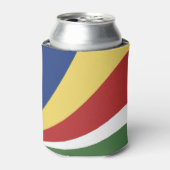 Seychelse vlag blikjeskoeler (Blikje Voorkant)
