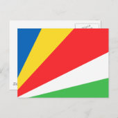 Seychelse vlag briefkaart (Voorkant / Achterkant)