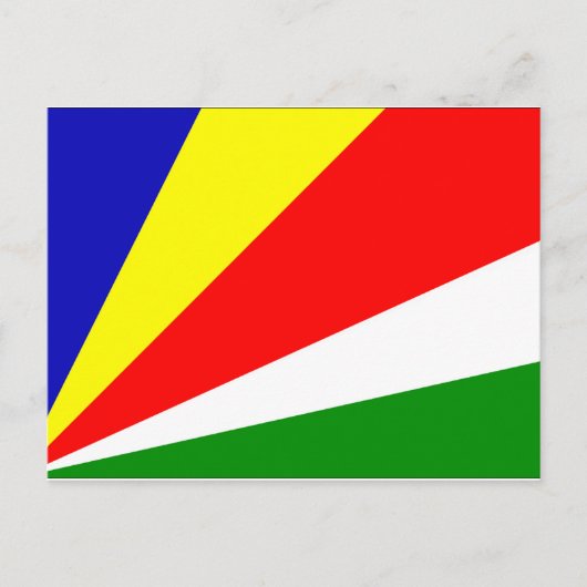 Seychelse vlag briefkaart (Voorkant)
