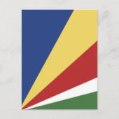 Seychelse vlag briefkaart (Voorkant)