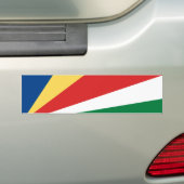 Seychelse vlag bumpersticker (Op auto)