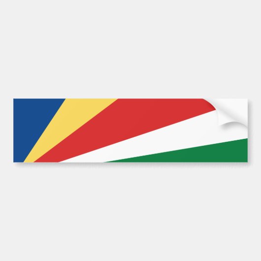 Seychelse vlag bumpersticker (Voorkant)