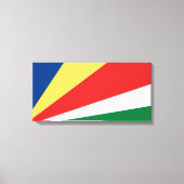 Seychelse vlag canvas afdruk (Voorkant)