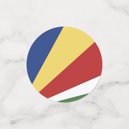 Seychelse vlag confetti (Kleine voorkant)