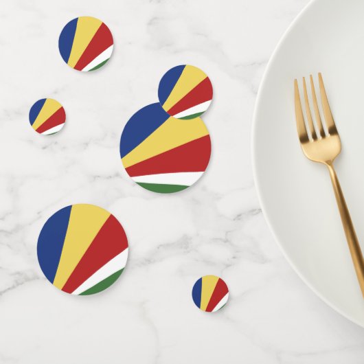 Seychelse vlag confetti (Groep)