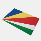 Seychelse vlag deurmat (Schuin)