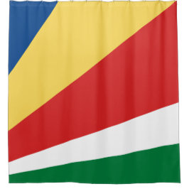 Seychelse vlag douchegordijn