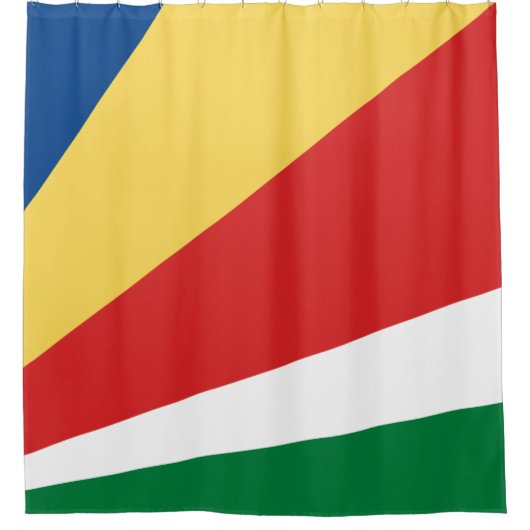 Seychelse vlag douchegordijn (Voorkant)