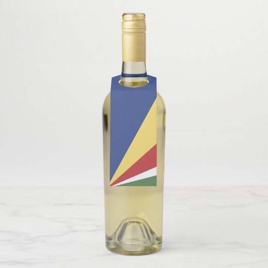 Seychelse vlag flessenhanger (Op fles)