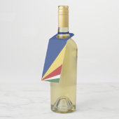 Seychelse vlag flessenhanger (Schuin)