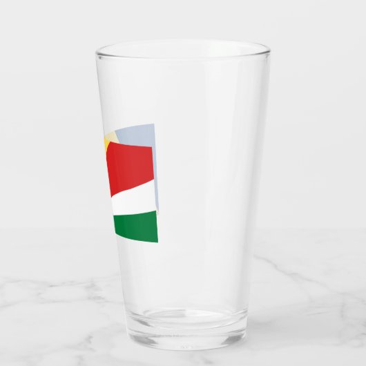 Seychelse vlag glas (Links)