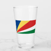 Seychelse vlag glas (Voorkant)