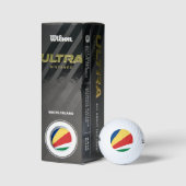 Seychelse vlag golfballen (Verpakking)