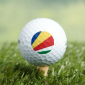 Seychelse vlag golfballen (Insitu Shirt)