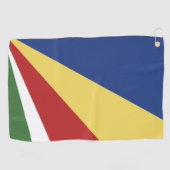 Seychelse vlag golfhanddoek (Horizontaal)