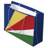Seychelse vlag groot cadeauzakje (Voorkant Gekanteld)