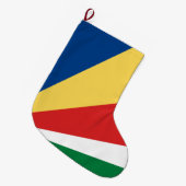 Seychelse vlag grote kerstsok (Voorkant (Hangend))