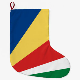Seychelse vlag grote kerstsok