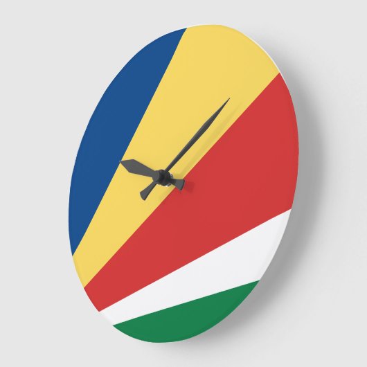 Seychelse vlag grote klok (Hoek)