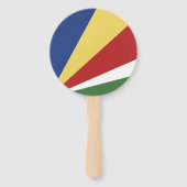 Seychelse vlag handwaaier (Achterkant)