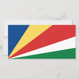 Seychelse vlag kaart
