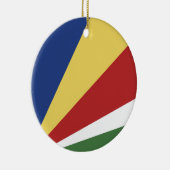 Seychelse vlag keramisch ornament (Rechts)