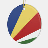 Seychelse vlag keramisch ornament (Links)