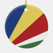 Seychelse vlag keramisch ornament (Achterkant)