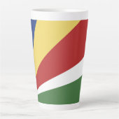 Seychelse vlag latte mok (Voorkant)