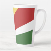 Seychelse vlag latte mok (Rechts)