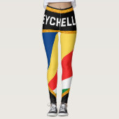 Seychelse vlag leggings (Voorkant)