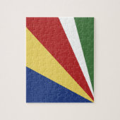 Seychelse vlag legpuzzel (Verticaal)