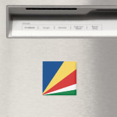 Seychelse vlag magneet (Insitu (Vaatwasser))