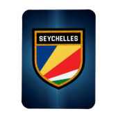 Seychelse vlag magneet (Verticaal)