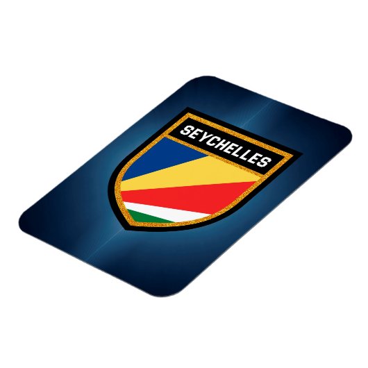 Seychelse vlag magneet (Linkerzijde)