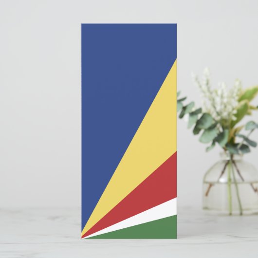 Seychelse vlag menu (Staand voorkant)