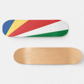 Seychelse vlag persoonlijk skateboard (Horizontaal)