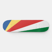 Seychelse vlag persoonlijk skateboard (Horizontaal)