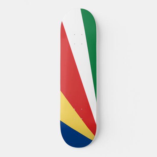 Seychelse vlag persoonlijk skateboard (Voorkant)