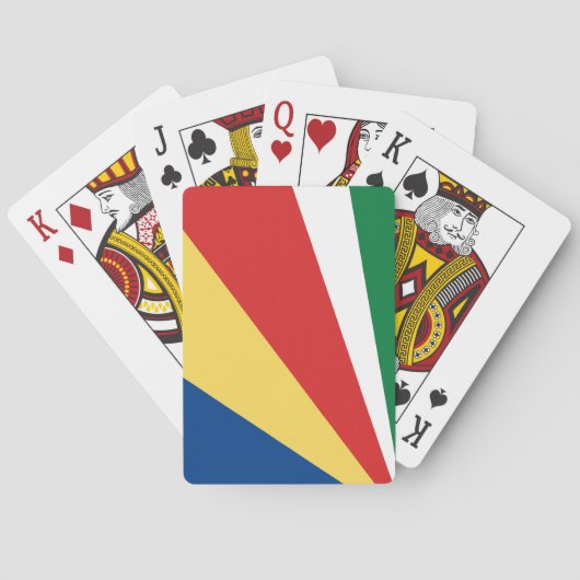 Seychelse vlag pokerkaarten (Achterkant)