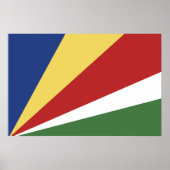 Seychelse vlag poster (Voorkant)