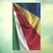 Seychelse vlag raamsticker (Vel 3)